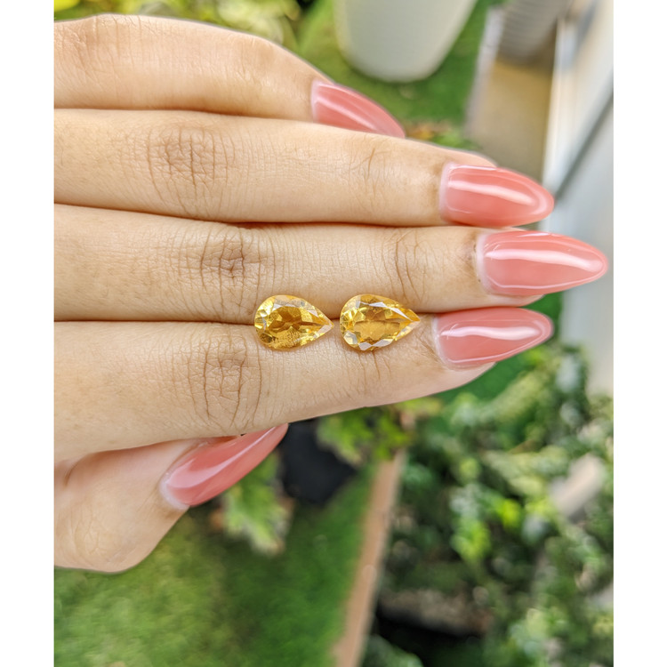 4.78 Ct.Tw. Citrine Pair from Brazil