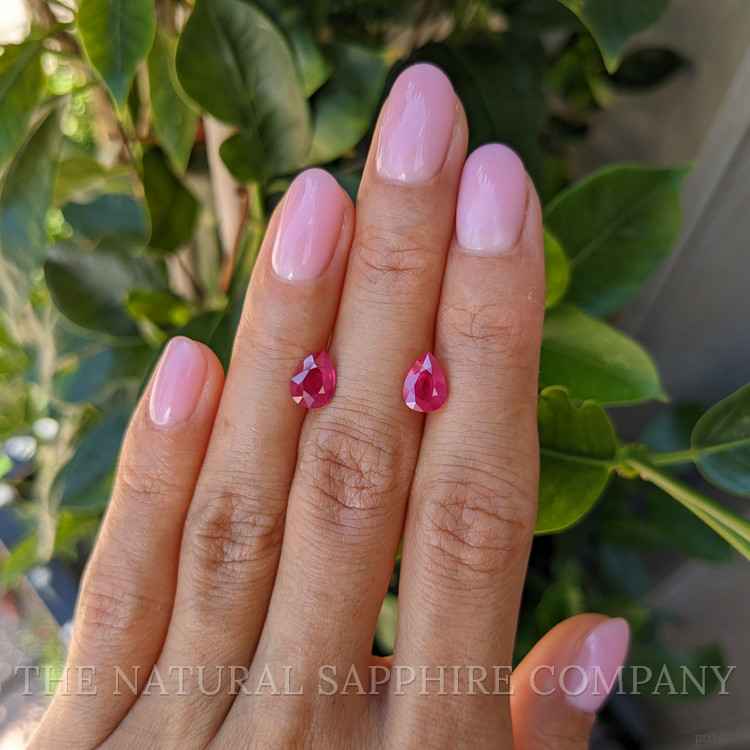 2.78 Ct.Tw. Ruby Pair from Burma (Myanmar)