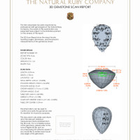 2.78 Ct.Tw.Total Carat Weight Ruby Pair from Burma (Myanmar) 3 D Scan Report