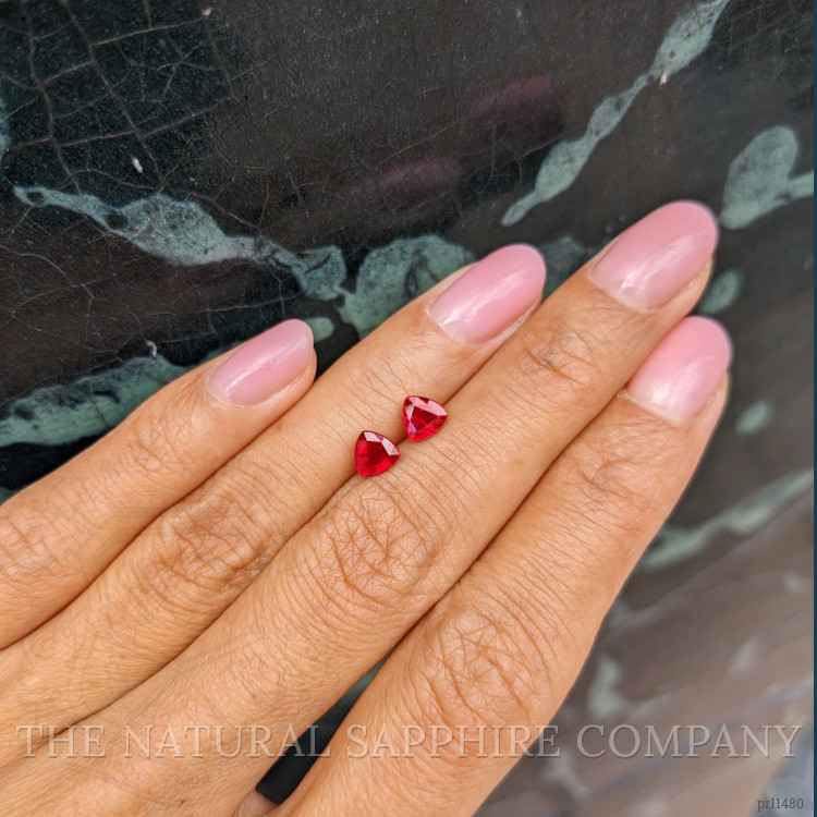 1.26 Ct.Tw. Ruby Pair from Burma (Myanmar)