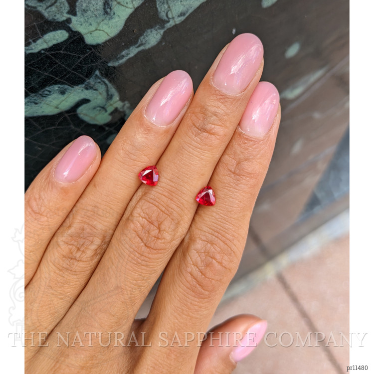 1.26 Ct.Tw. Ruby Pair from Burma (Myanmar)