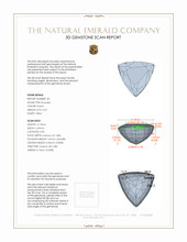 0.52&nbsp;Ct.Tw.Total Carat Weight Emerald Pair from Zambia 3 D Scan Report