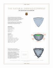 0.52 Ct.Tw.Total Carat Weight Emerald Pair from Zambia 3 D Scan Report