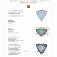 0.52&nbsp;Ct.Tw.Total Carat Weight Emerald Pair from Zambia 3 D Scan Report