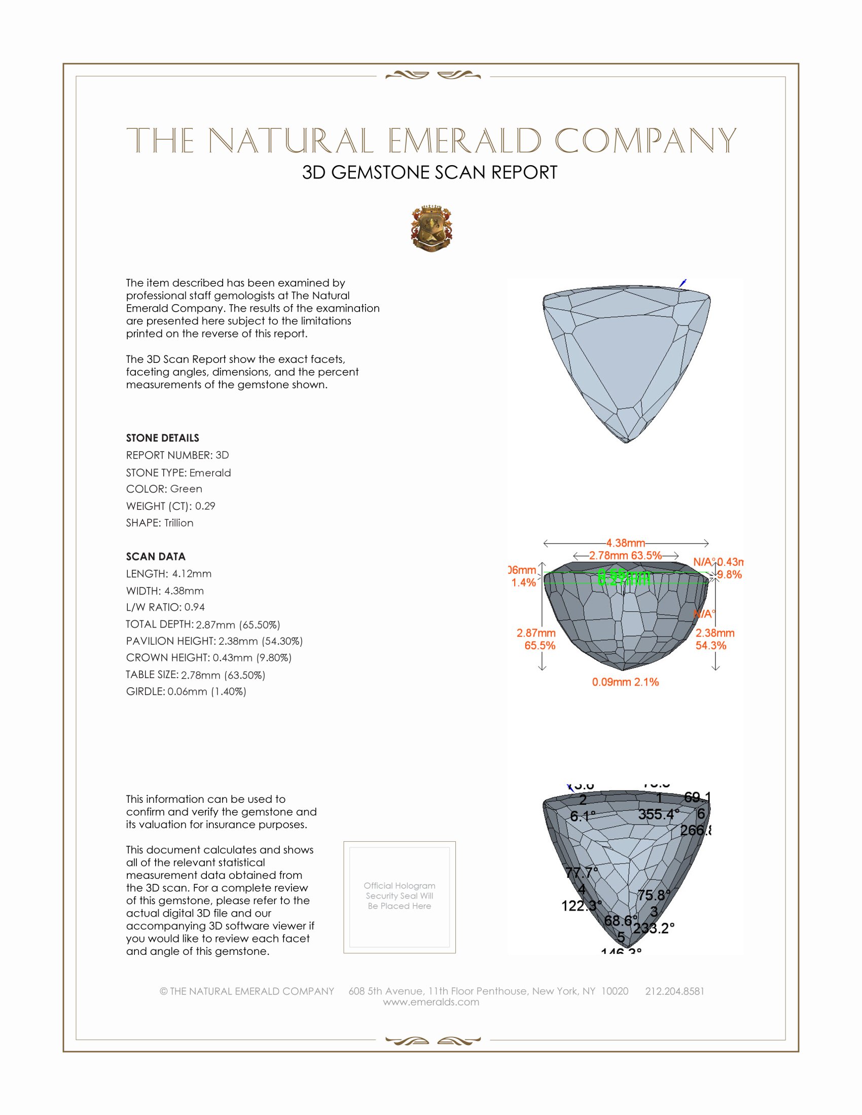 0.52 Ct.Tw. Emerald Pair from Zambia