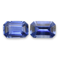 1.13&nbsp;Ct.Tw.Total Carat Weight Blue Sapphire Pair from Ceylon (Sri Lanka) Video