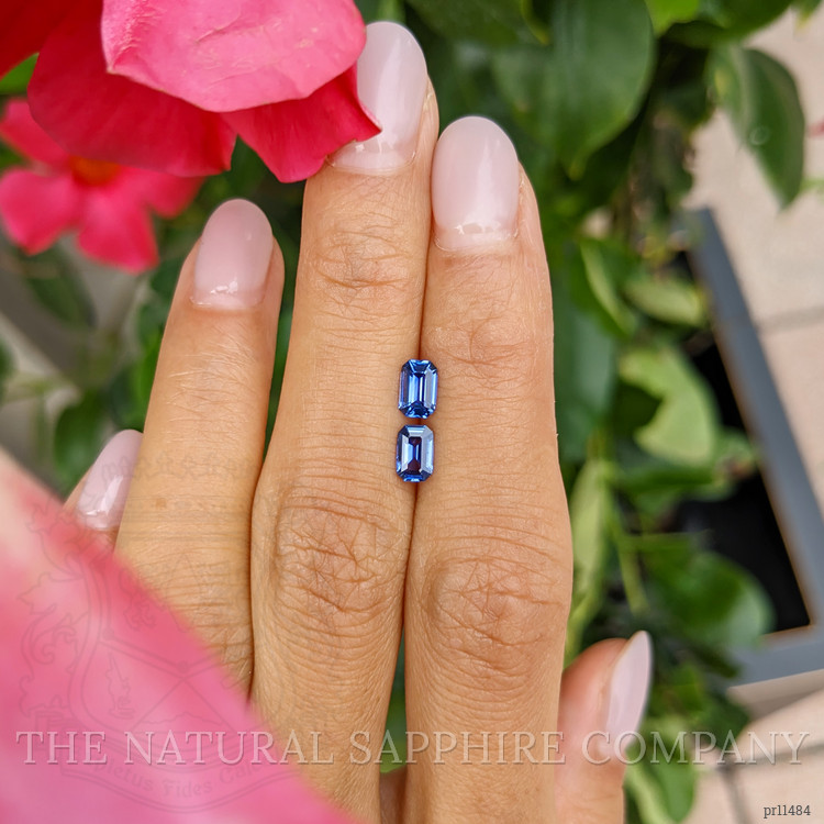 1.09 Ct.Tw. Blue Sapphire Pair from Ceylon (Sri Lanka)