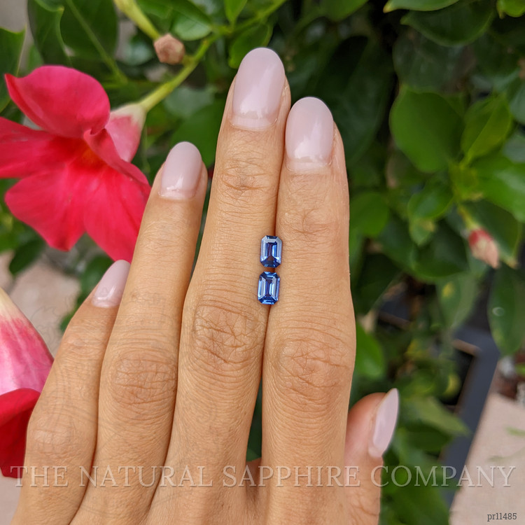 1.18 Ct.Tw. Blue Sapphire Pair from Ceylon (Sri Lanka)