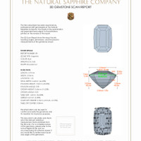 1.25&nbsp;Ct.Tw.Total Carat Weight Blue Sapphire Pair from Ceylon (Sri Lanka) 3 D Scan Report