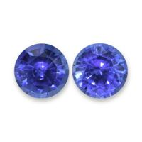 1.26&nbsp;Ct.Tw.Total Carat Weight Blue Sapphire Pair from Ceylon (Sri Lanka) Video