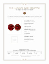 1.30 Ct.Tw.Total Carat Weight Ruby Pair from Mozambique Scan Report
