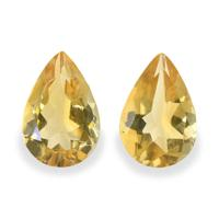 4.61 Ct.Tw. Pear Citrine Pair