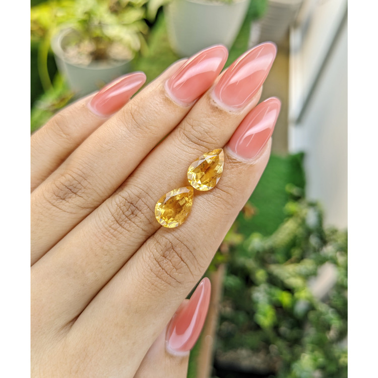 5.47 Ct.Tw. Citrine Pair from Brazil
