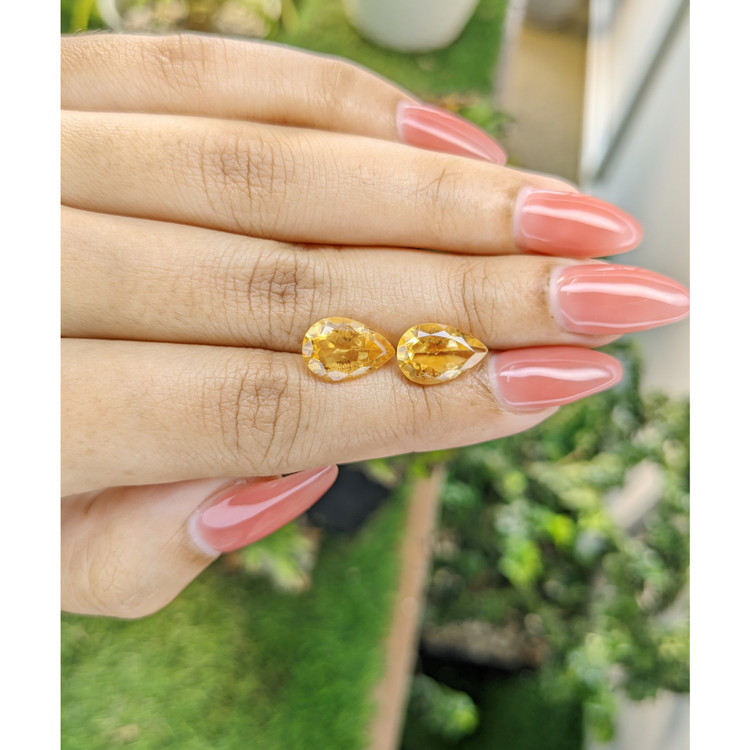 5.47 Ct.Tw. Citrine Pair from Brazil