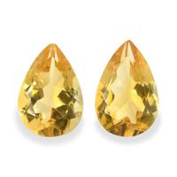4.96 Ct.Tw. Pear Citrine Pair