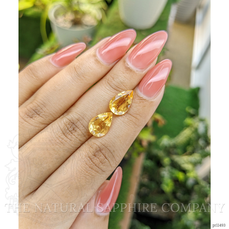 4.96 Ct.Tw. Citrine Pair from Brazil