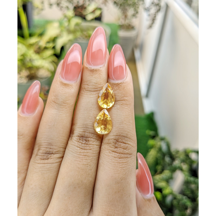 4.96 Ct.Tw. Citrine Pair from Brazil