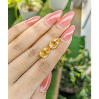 5.30 Ct.Tw.Total Carat Weight Citrine Pair from Brazil Life Style