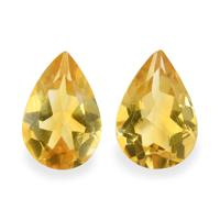 4.77 Ct.Tw. Pear Citrine Pair