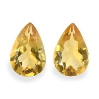 4.68 Ct.Tw. Pear Citrine Pair