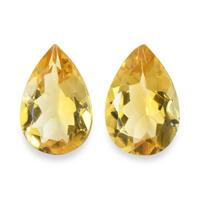 4.61 Ct.Tw. Pear Citrine Pair
