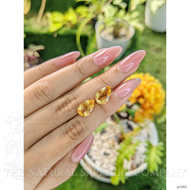 5.45 Ct.Tw. Citrine Pair from Brazil