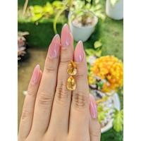 5.45 Ct.Tw.Total Carat Weight Citrine Pair from Brazil Life Style