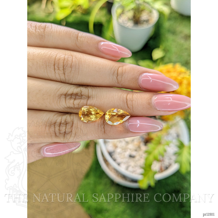 5.45 Ct.Tw. Citrine Pair from Brazil