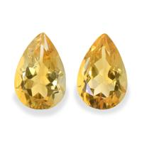 5.48 Ct.Tw. Pear Citrine Pair