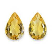 4.94 Ct.Tw. Pear Citrine Pair