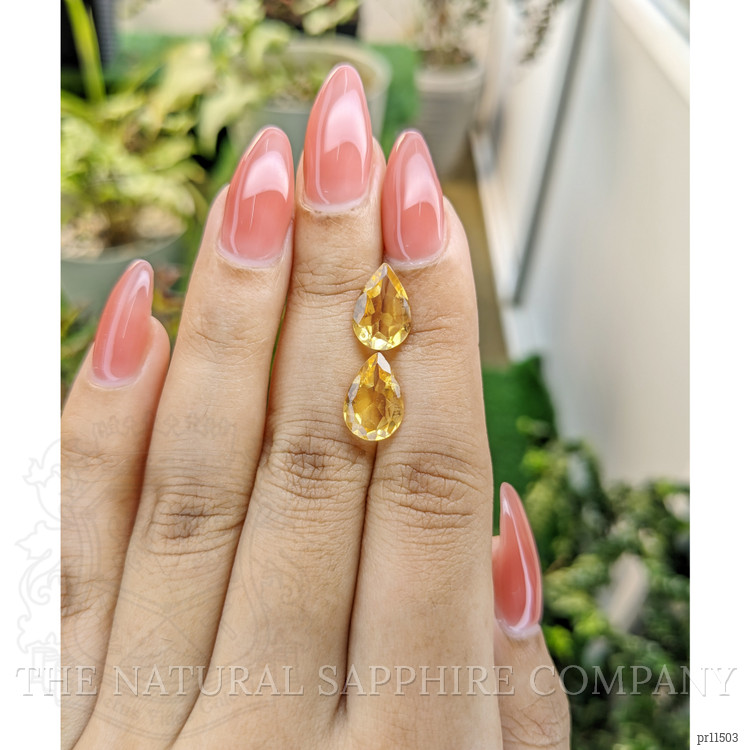 4.94 Ct.Tw. Citrine Pair from Brazil