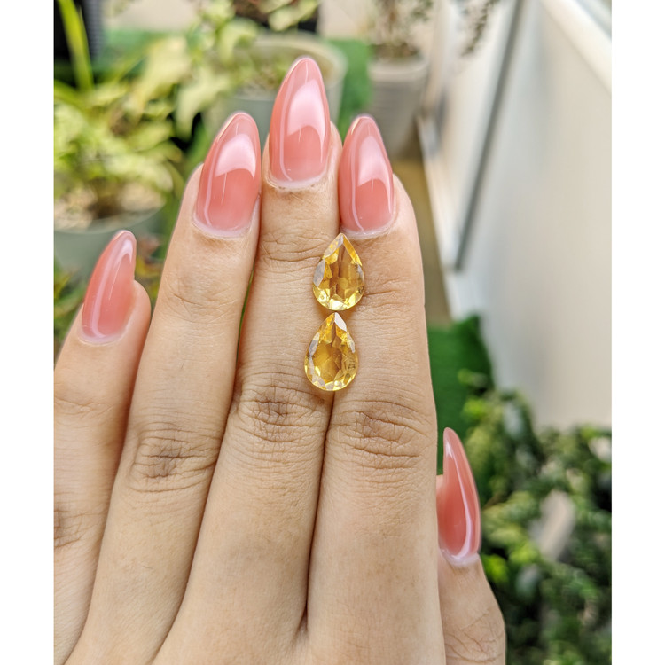 4.94 Ct.Tw. Citrine Pair from Brazil