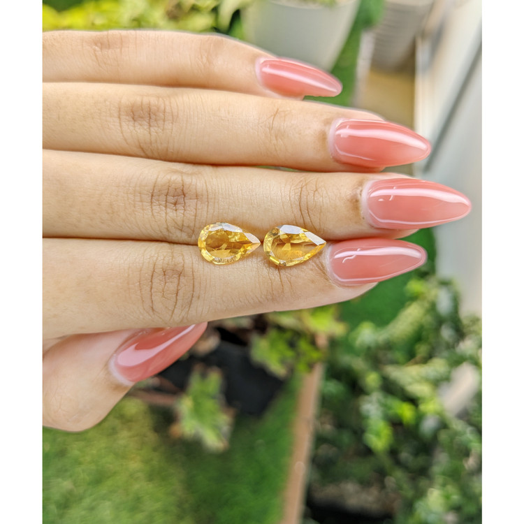 4.94 Ct.Tw. Citrine Pair from Brazil