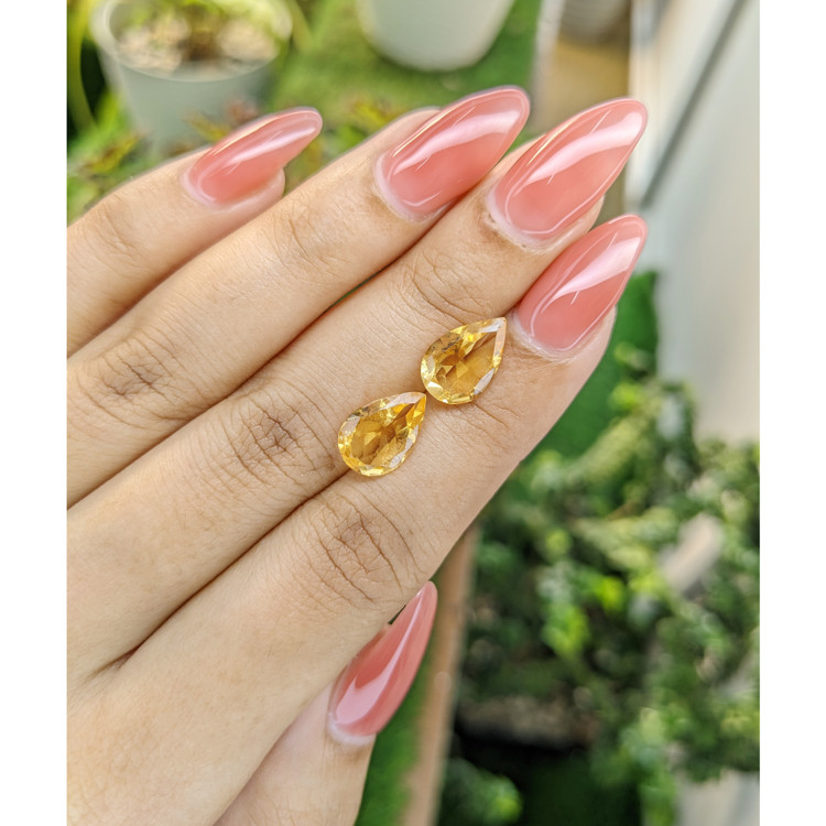 4.94 Ct.Tw. Citrine Pair from Brazil