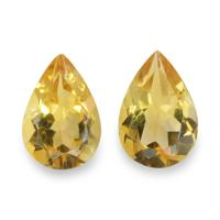 5.30 Ct.Tw. Pear Citrine Pair