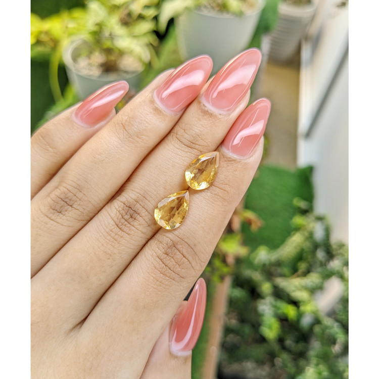 5.20 Ct.Tw. Citrine Pair from Brazil