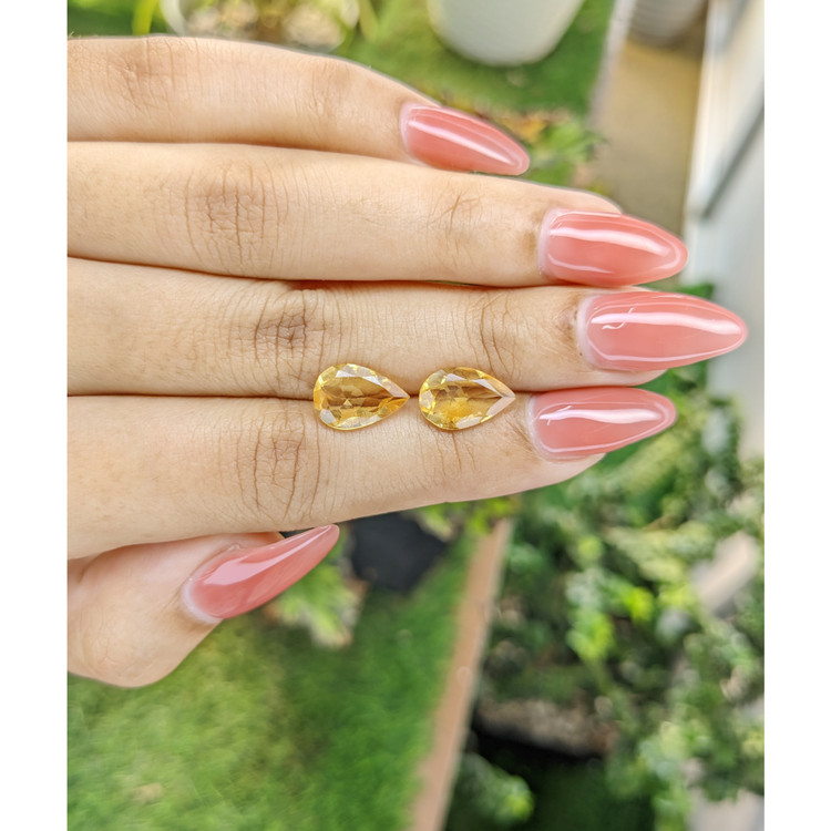 5.20 Ct.Tw. Citrine Pair from Brazil