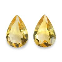 4.44 Ct.Tw. Pear Citrine Pair