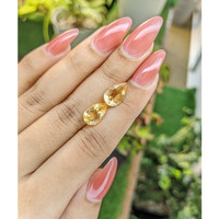 4.44&nbsp;Ct.Tw.Total Carat Weight Citrine Pair from Brazil Life Style
