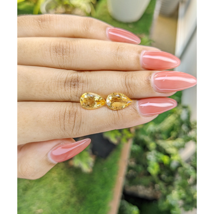 4.44 Ct.Tw. Citrine Pair from Brazil