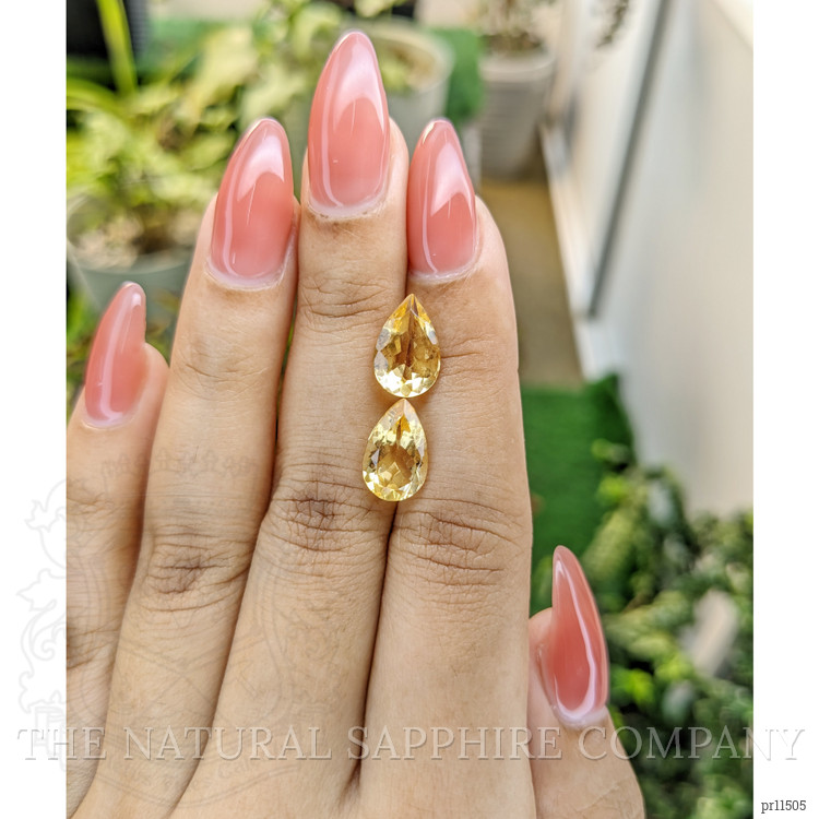 4.44 Ct.Tw. Citrine Pair from Brazil