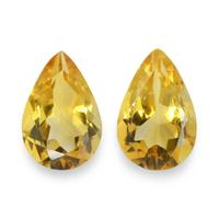 5.37 Ct.Tw. Pear Citrine Pair