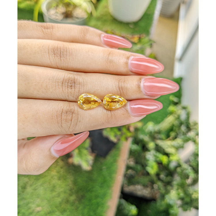 5.37 Ct.Tw. Citrine Pair from Brazil