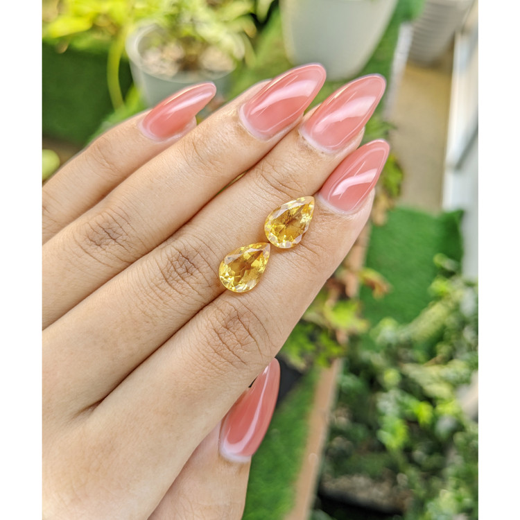 5.37 Ct.Tw. Citrine Pair from Brazil