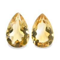 5.09 Ct.Tw. Pear Citrine Pair