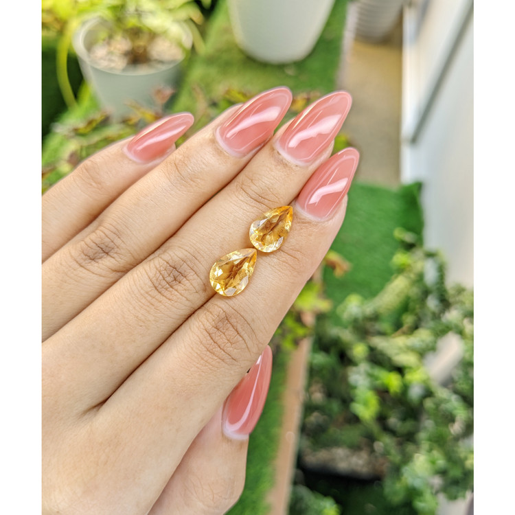 5.09 Ct.Tw. Citrine Pair from Brazil