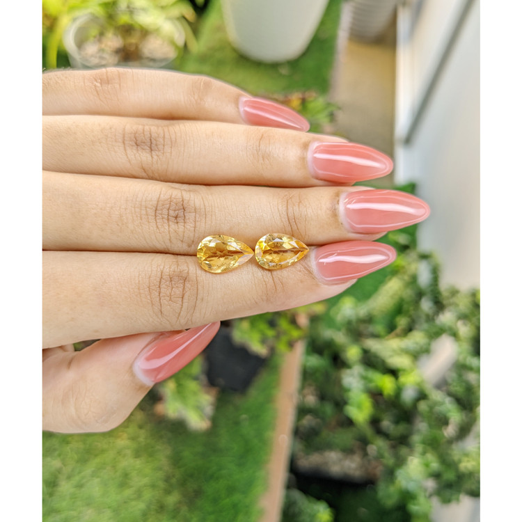 5.09 Ct.Tw. Citrine Pair from Brazil