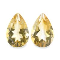 5.12 Ct.Tw. Pear Citrine Pair