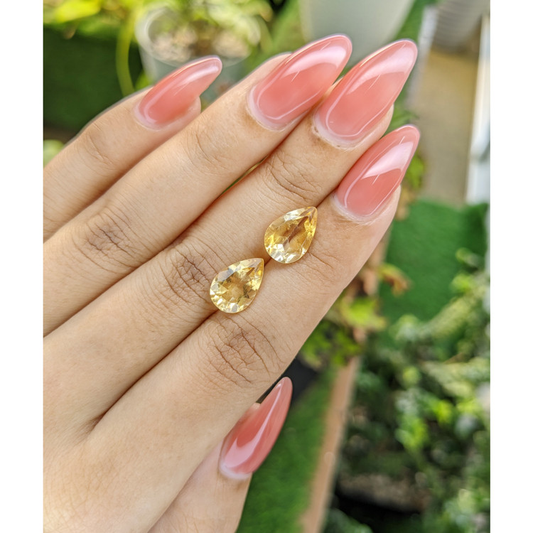 5.12 Ct.Tw. Citrine Pair from Brazil