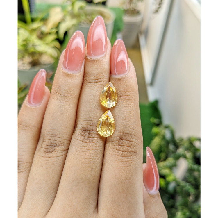 5.12 Ct.Tw. Citrine Pair from Brazil